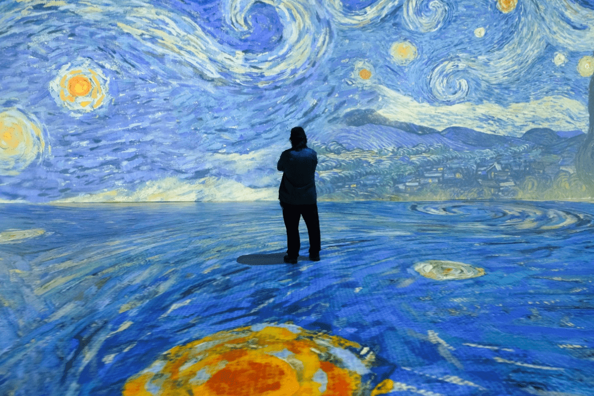 Imersão em obra de Van Gogh